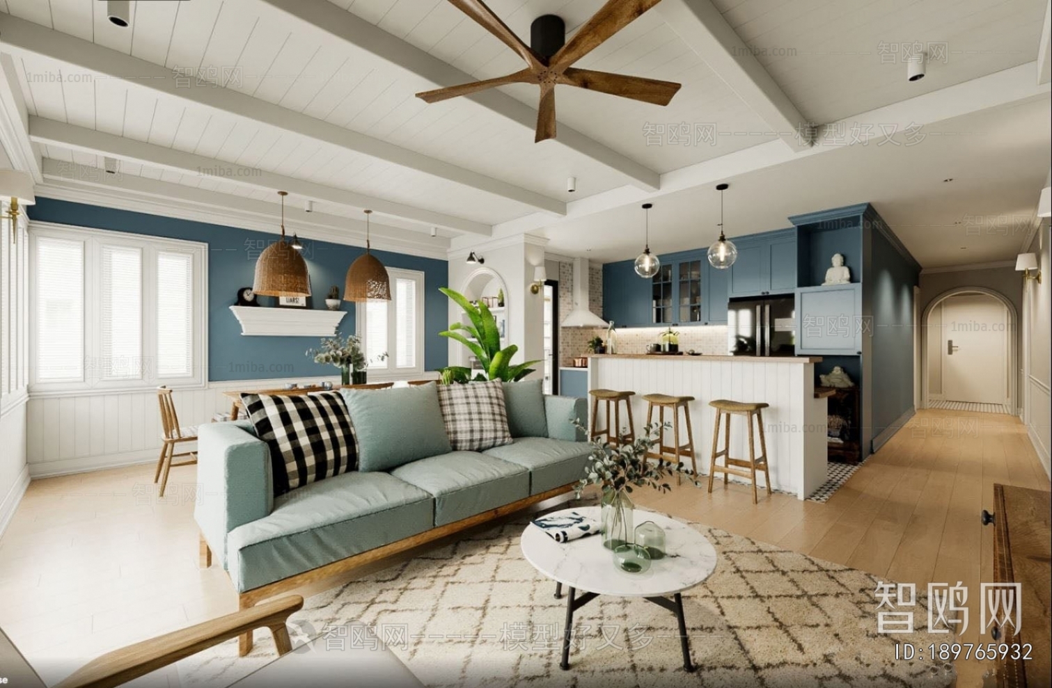 American Style A Living Room