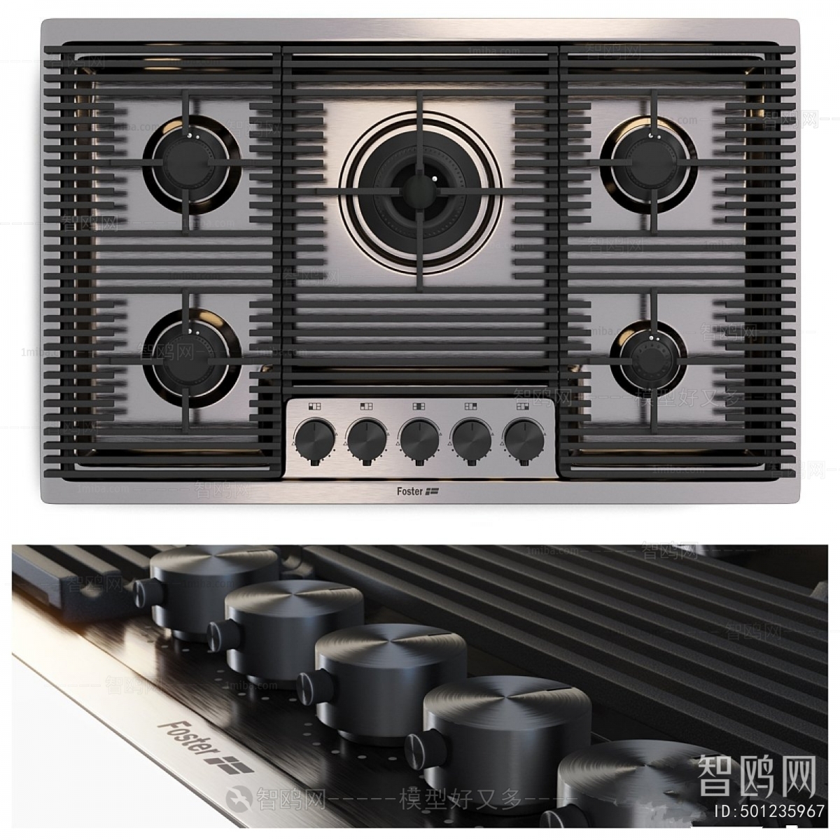 Modern Kitchen Electric Gas Range