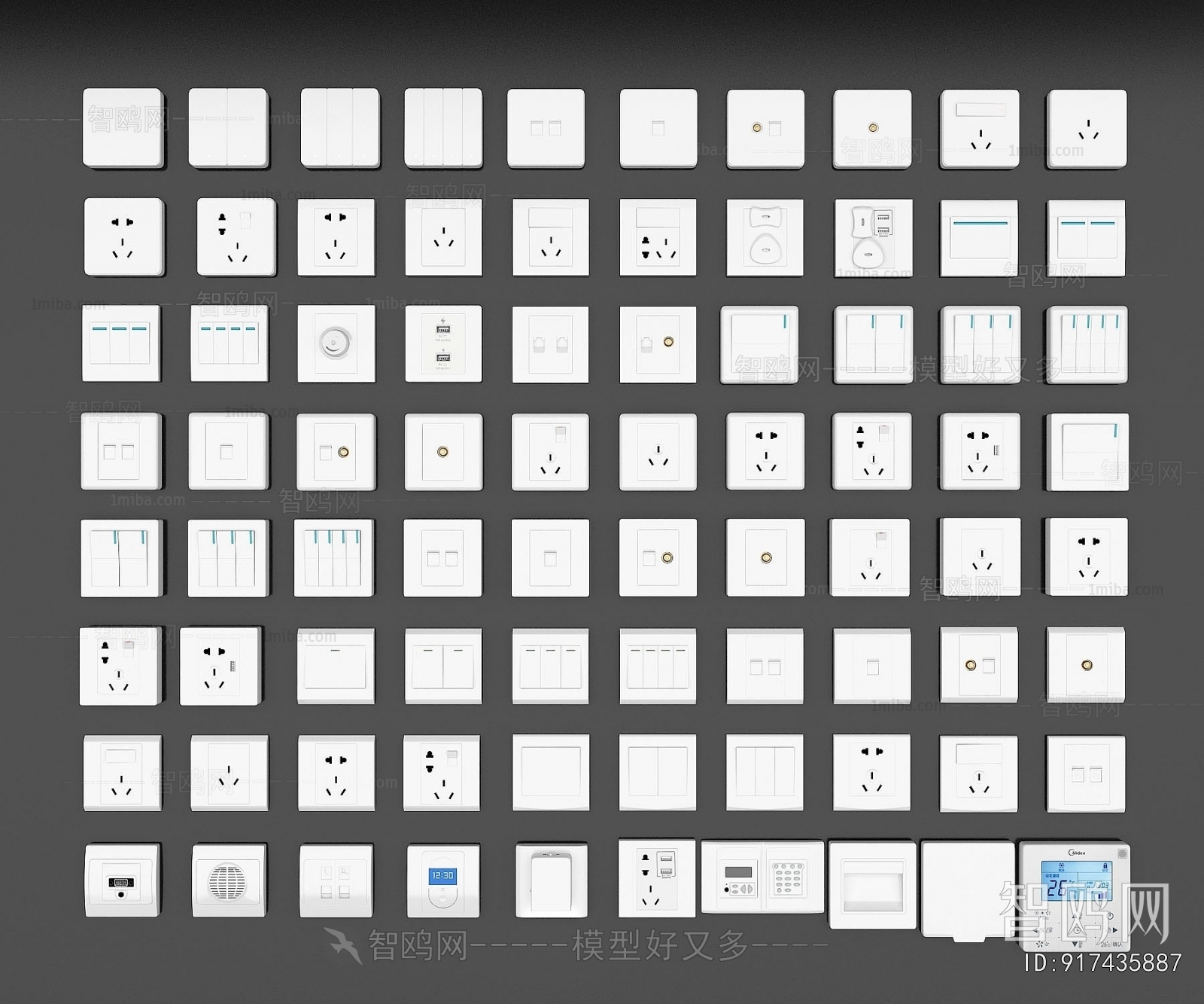 Modern Switch Socket Panel