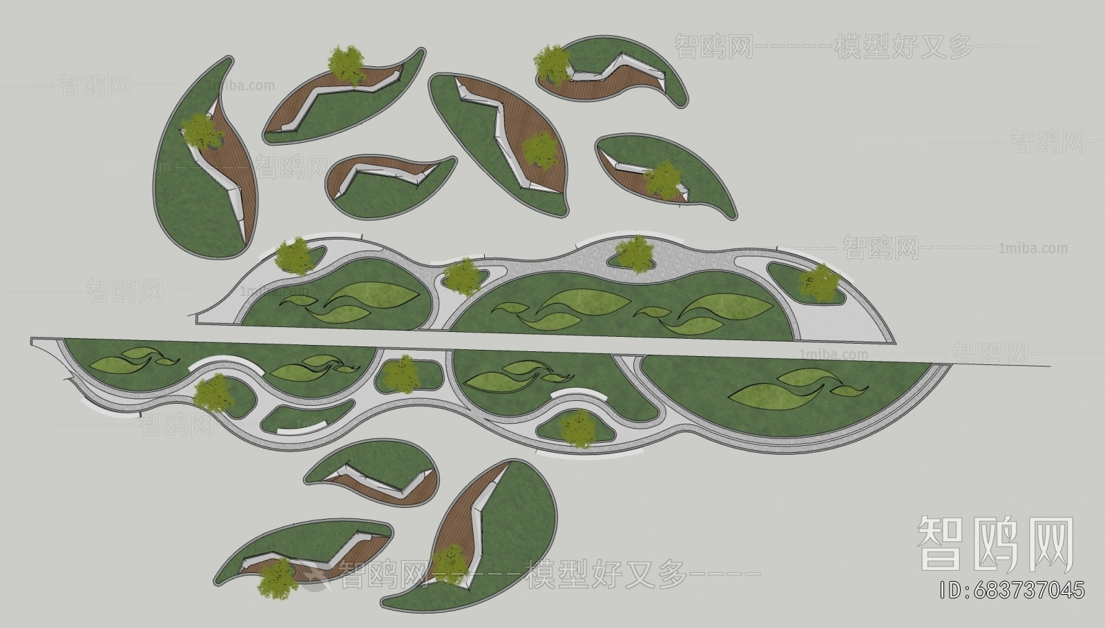 现代口袋公园景观公园组合
