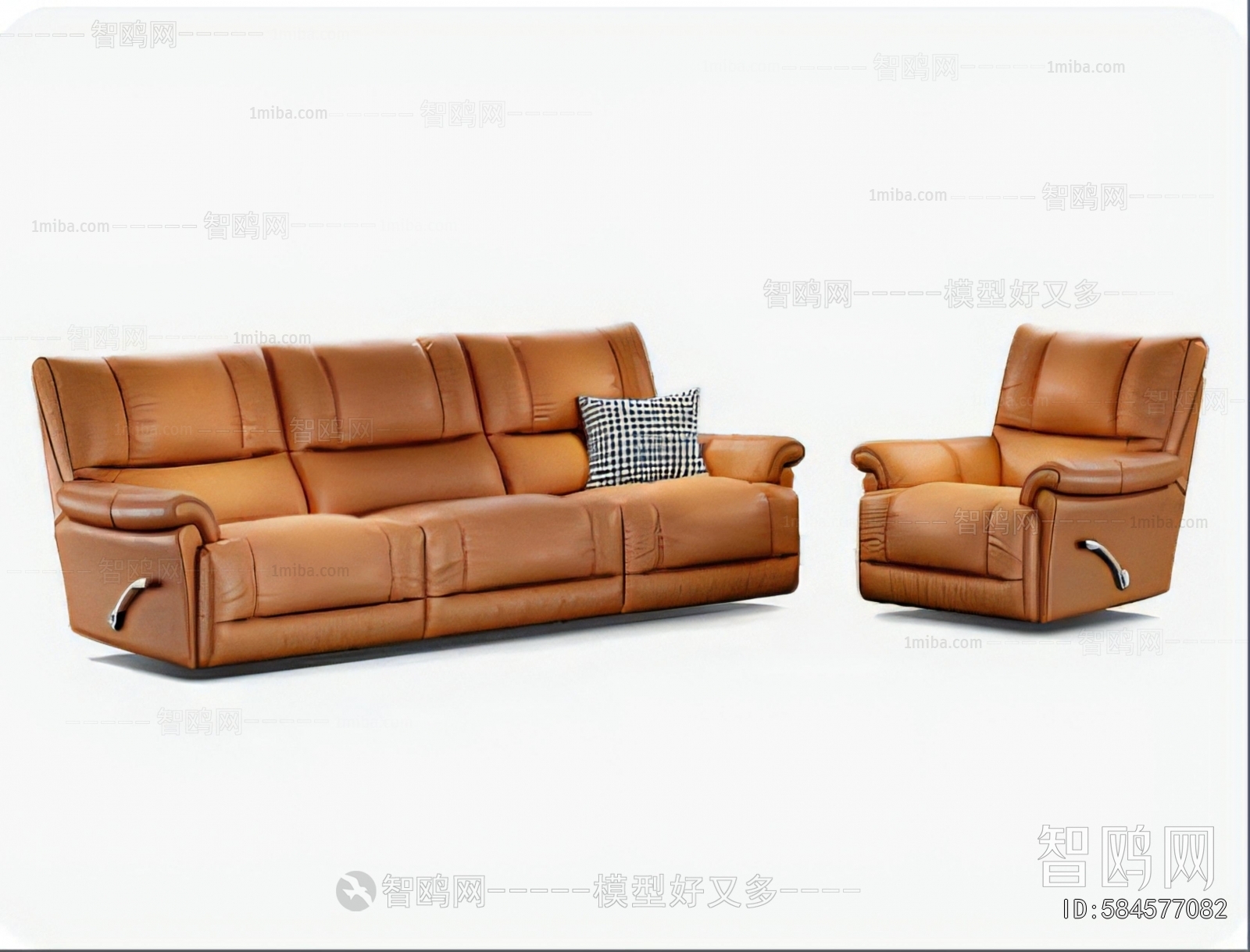 Modern Three-seat Sofa