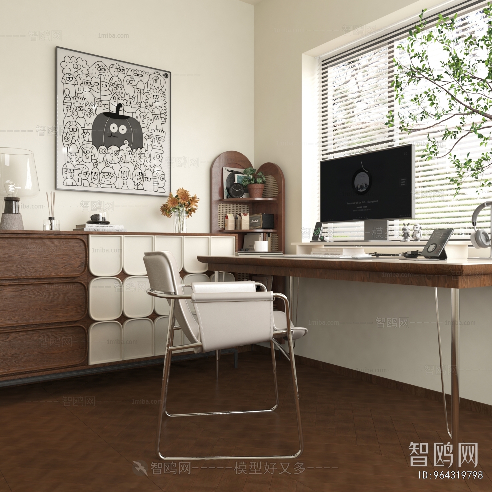 Modern Computer Desk And Chair