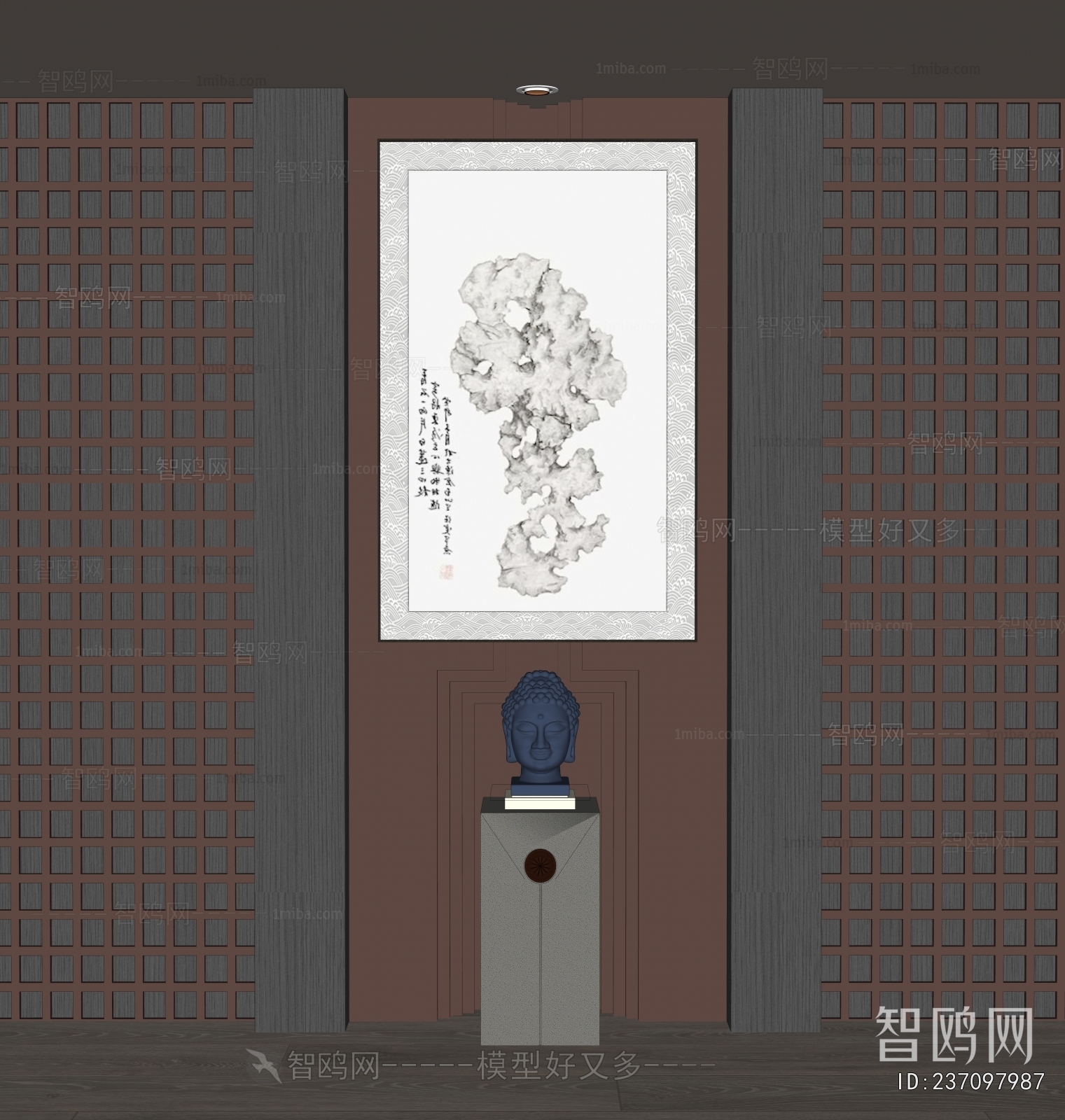 New Chinese Style Calligraphy And Painting