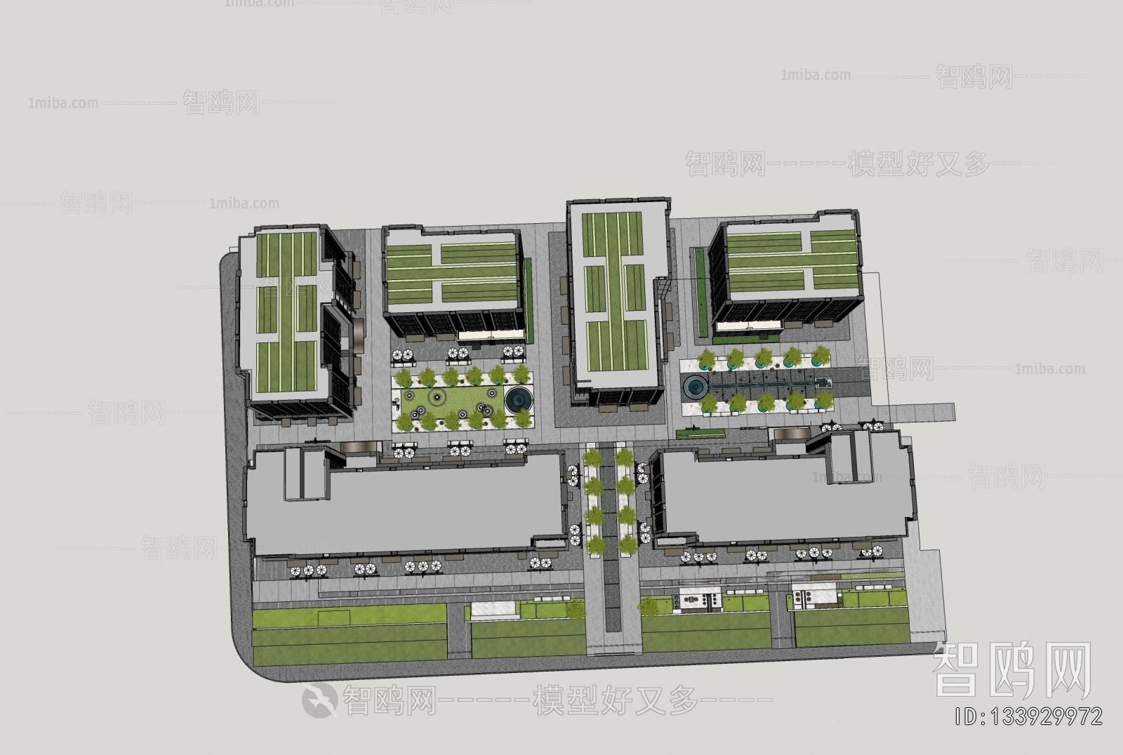 现代办公楼写字楼建筑外观