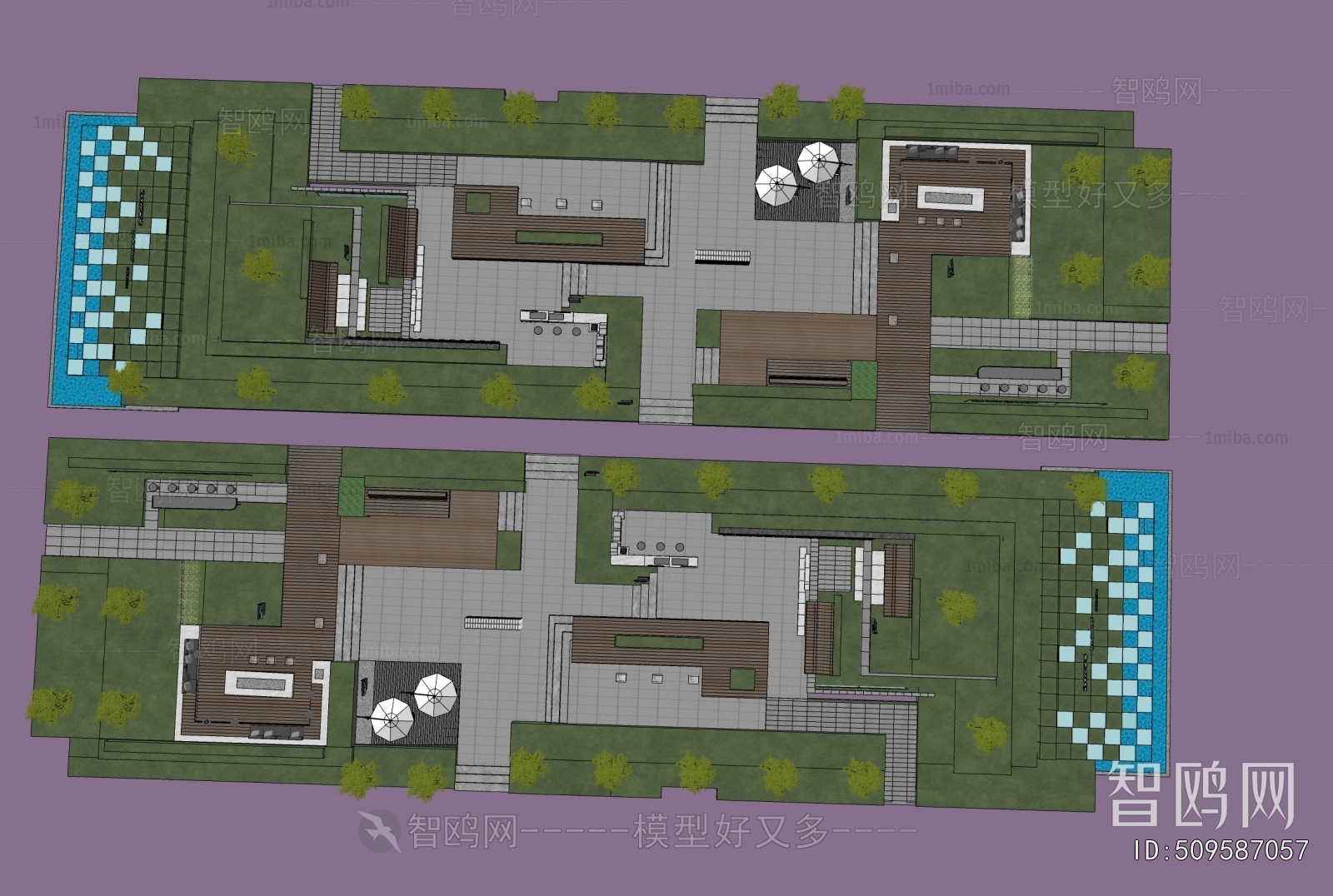 Modern Park Landscape