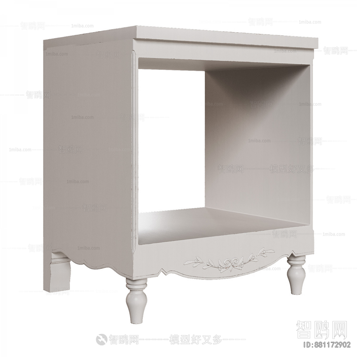 Simple European Style Bedside Cupboard