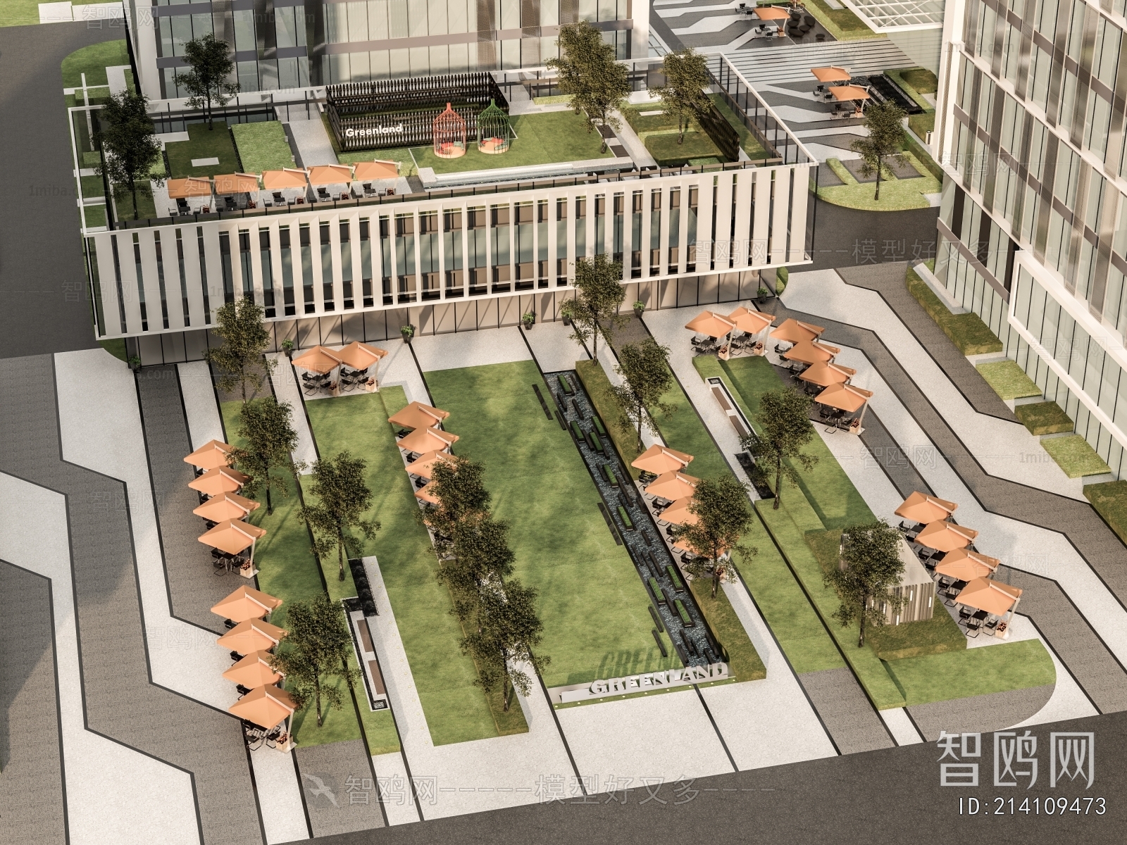 Modern Park Landscape