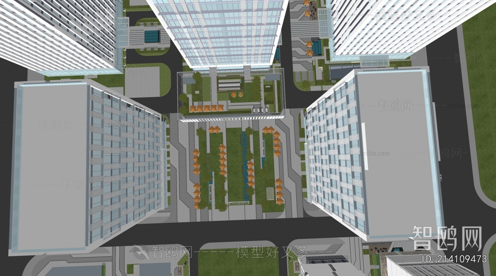 Modern Park Landscape