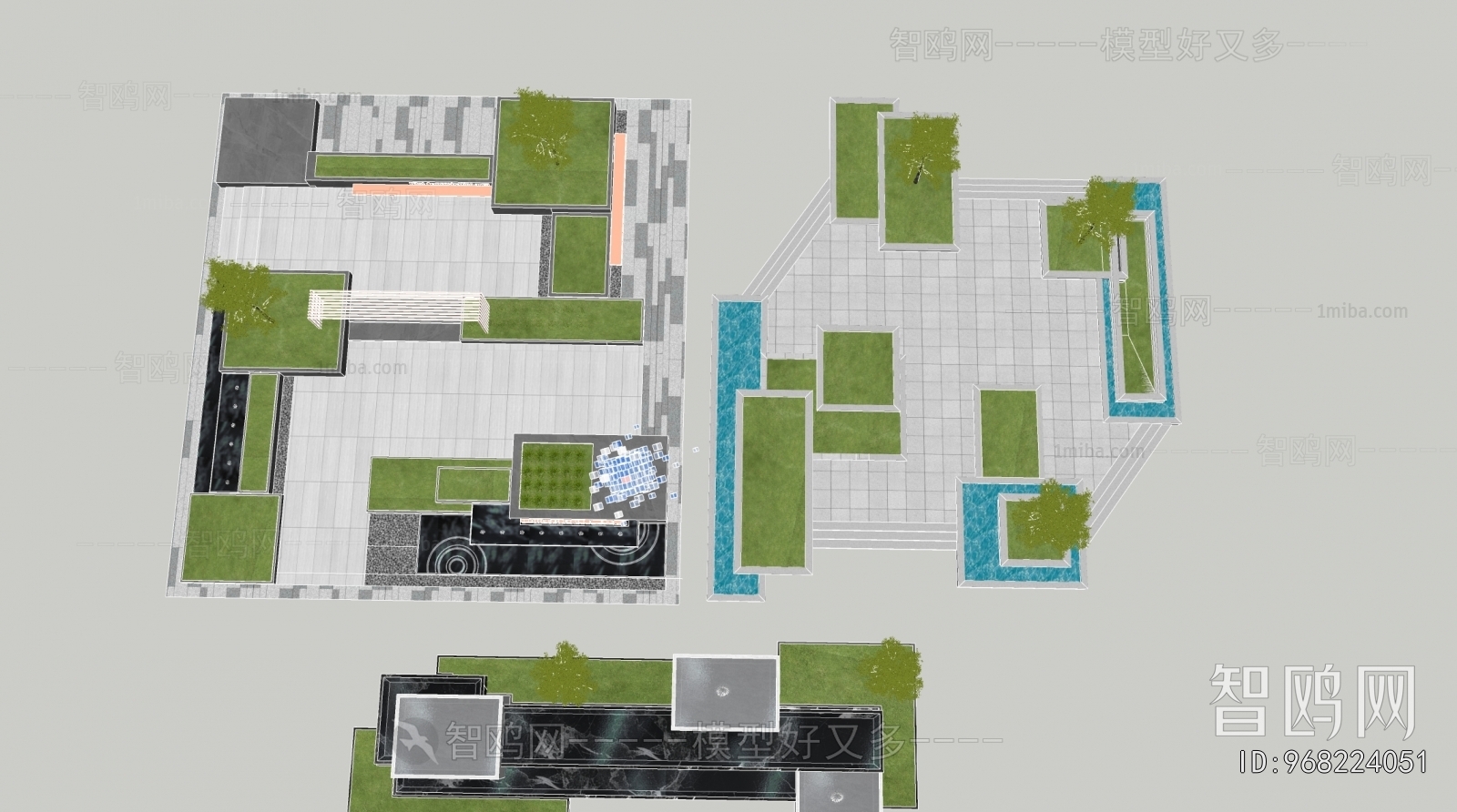 Modern Park Landscape