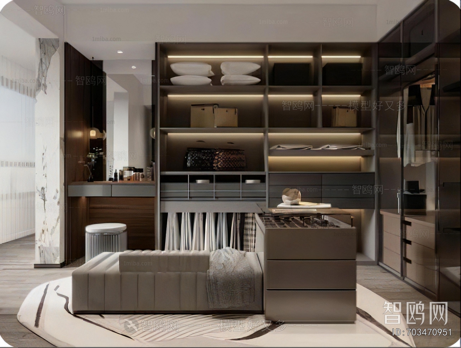 Modern Clothes Storage Area