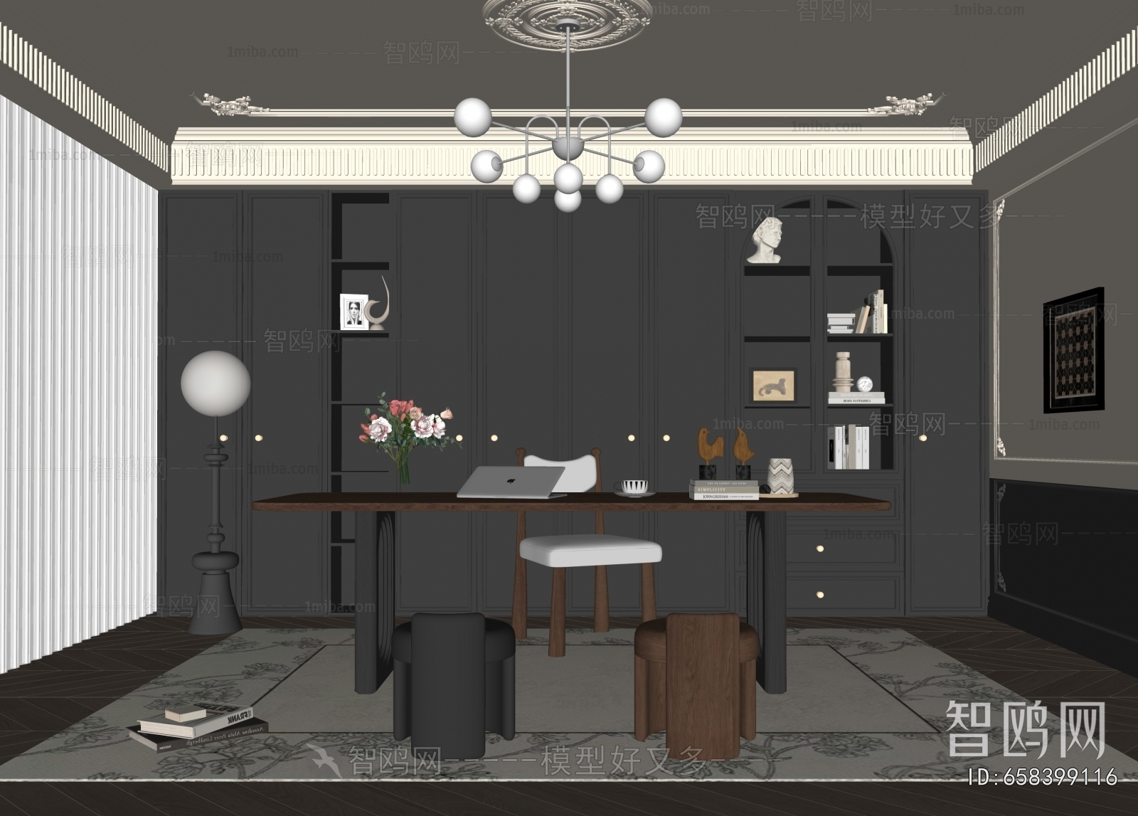 French Style Study Space