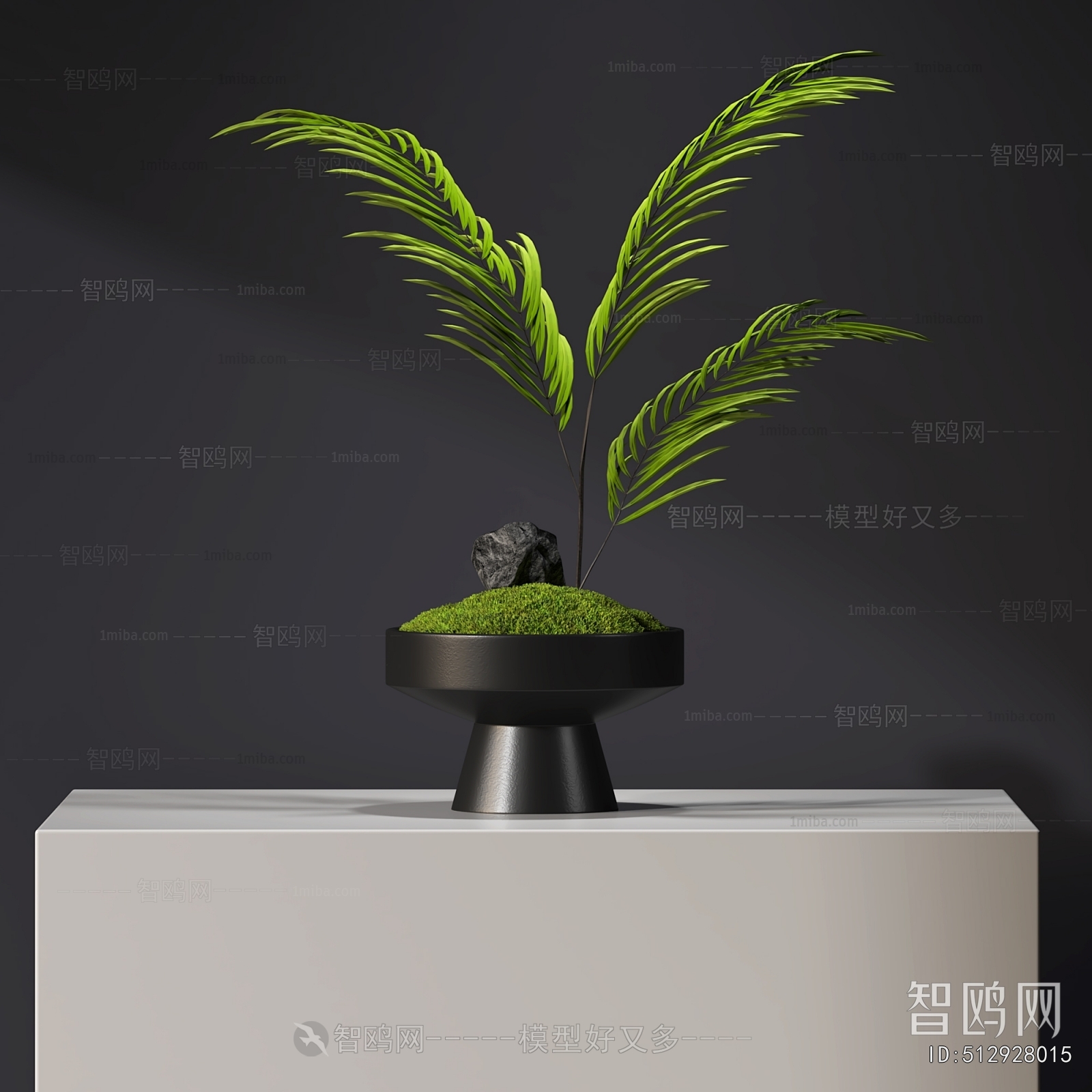 现代绿植苔藓盆景