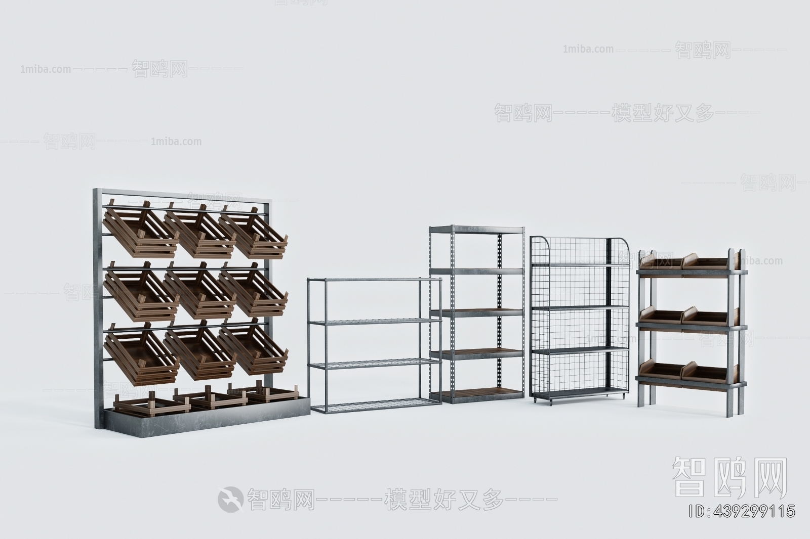 Modern Supermarket Shelf