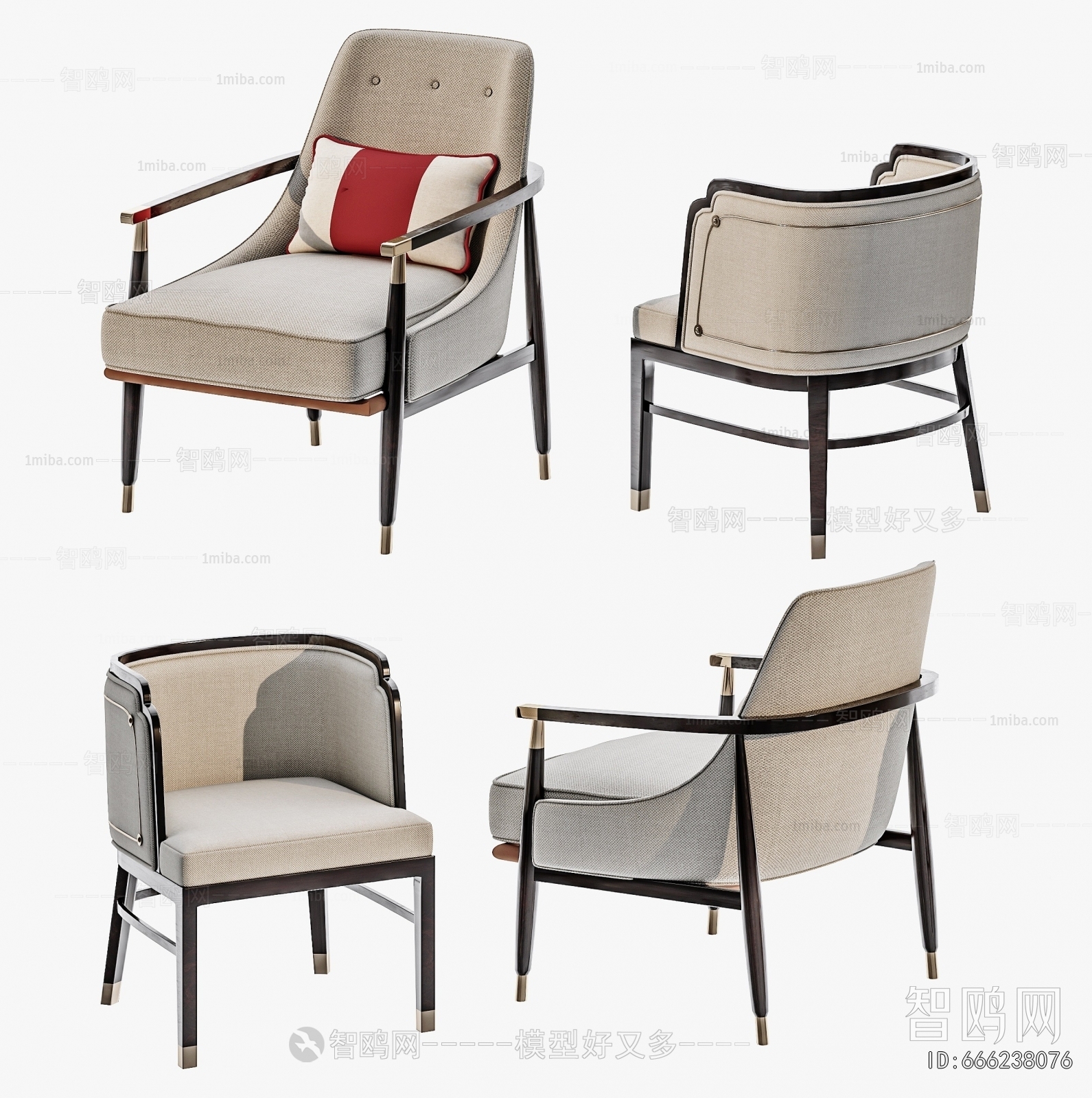 New Chinese Style Lounge Chair