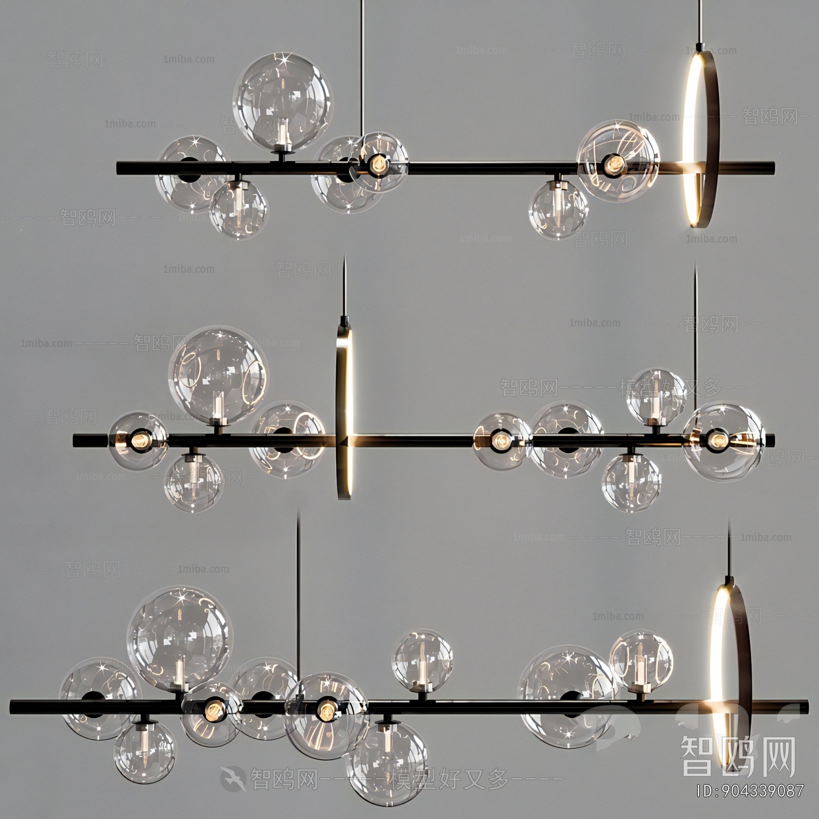 Modern Long Chandelier
