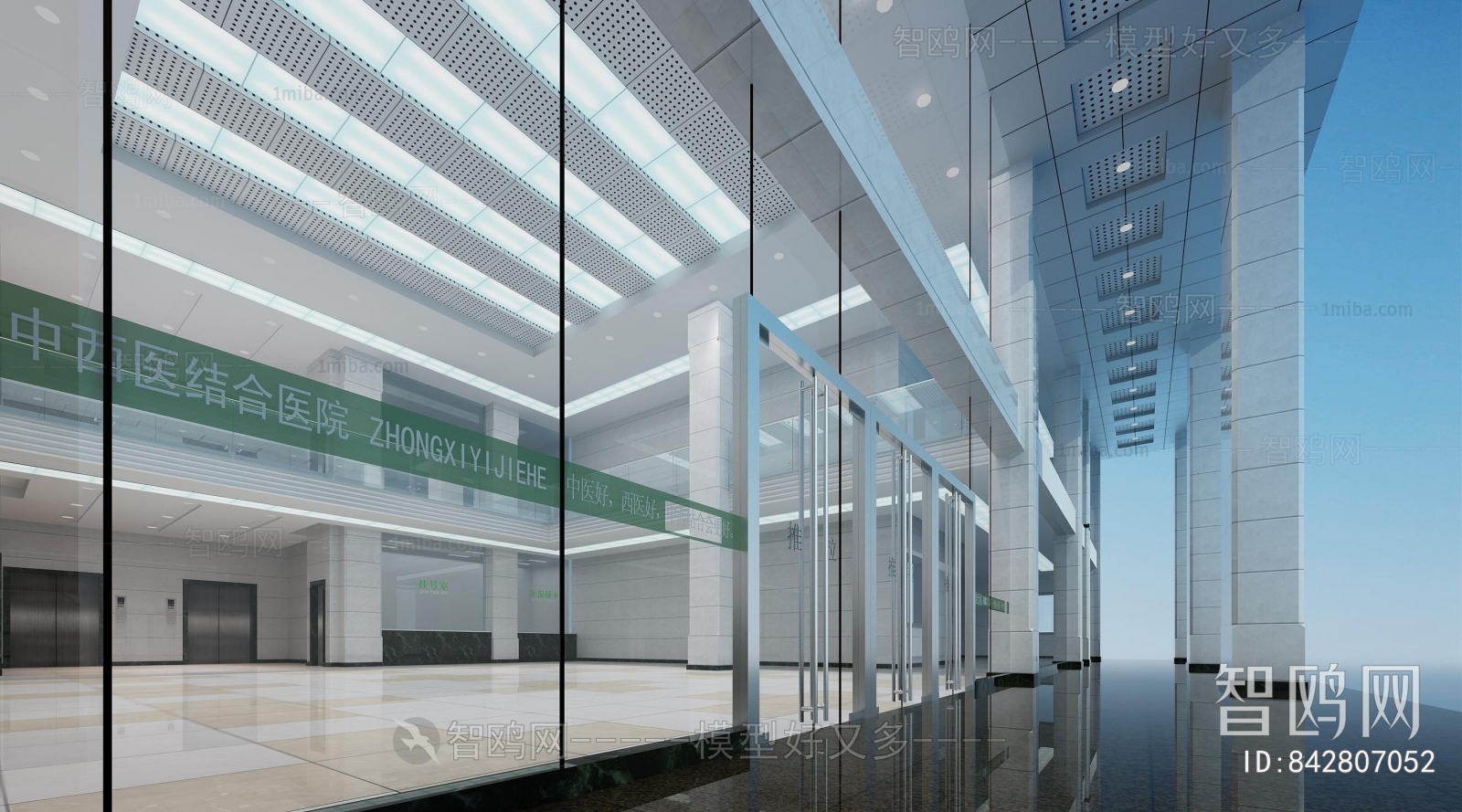 Modern Hospital Hall