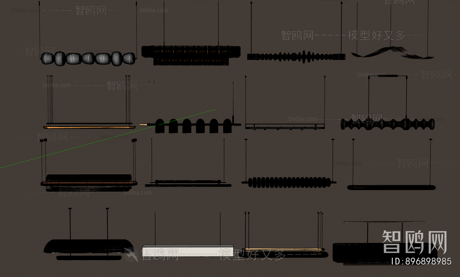 Modern Long Chandelier