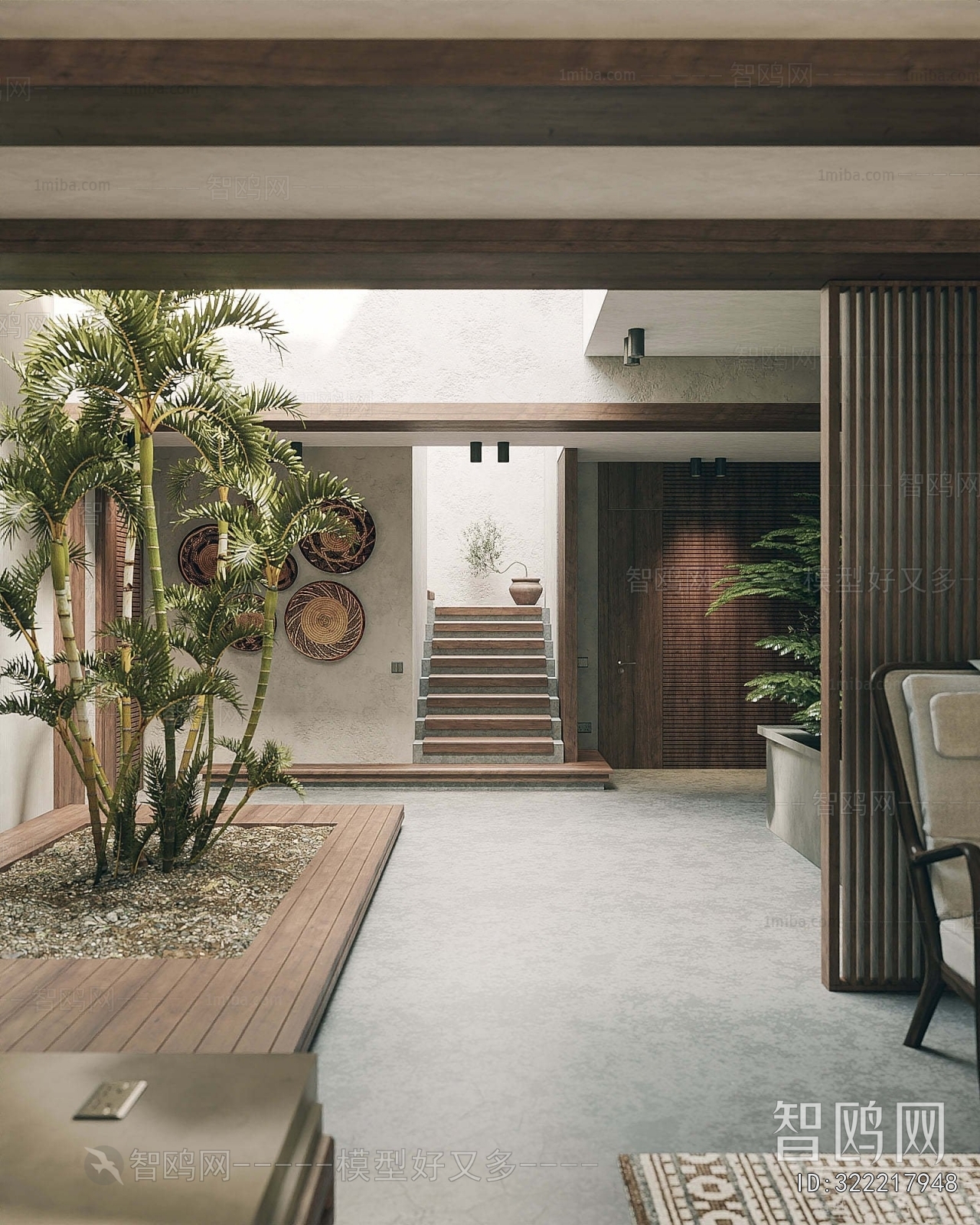 Wabi-sabi Style Hallway