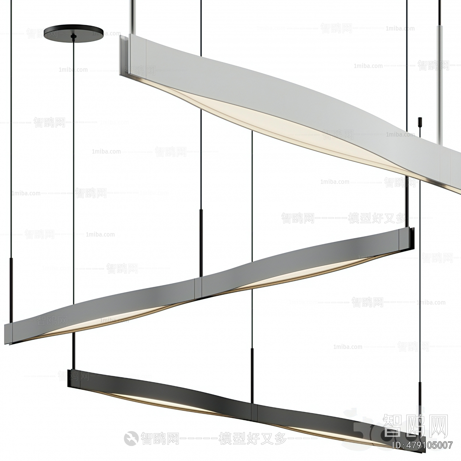 Modern Long Chandelier