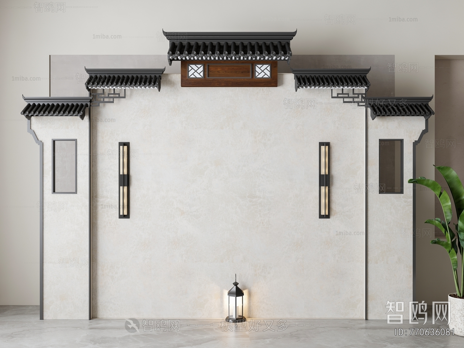 New Chinese Style Landscape Wall