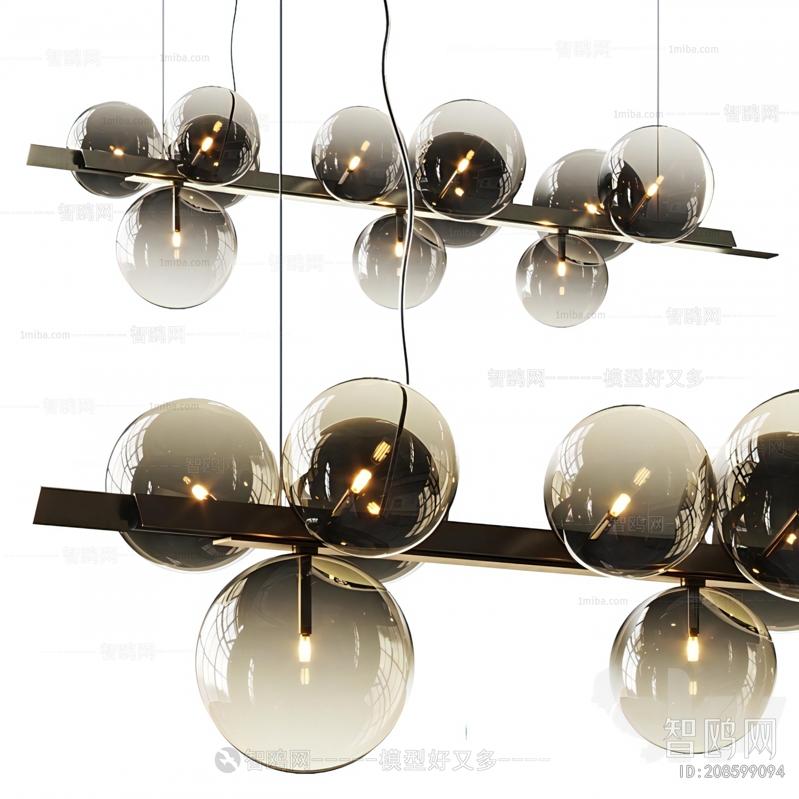 Modern Long Chandelier