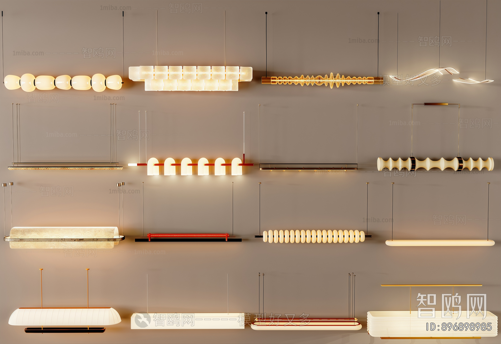 Modern Long Chandelier