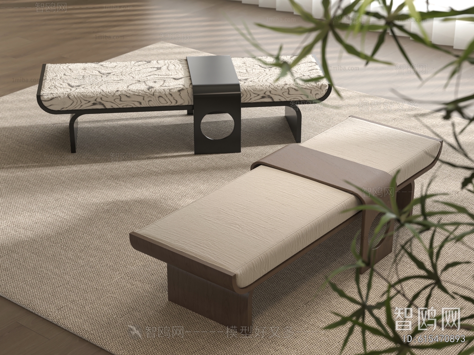 New Chinese Style Bench