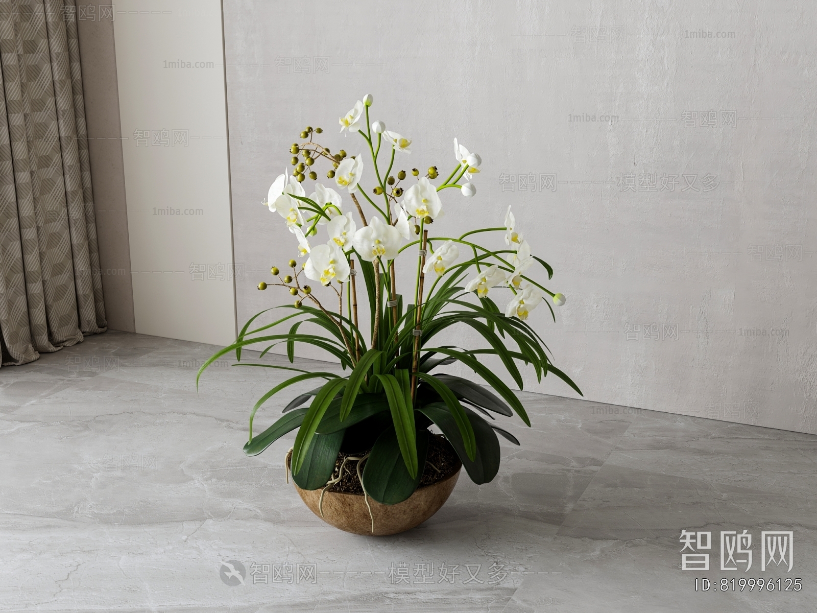 New Chinese Style Potted Green Plant