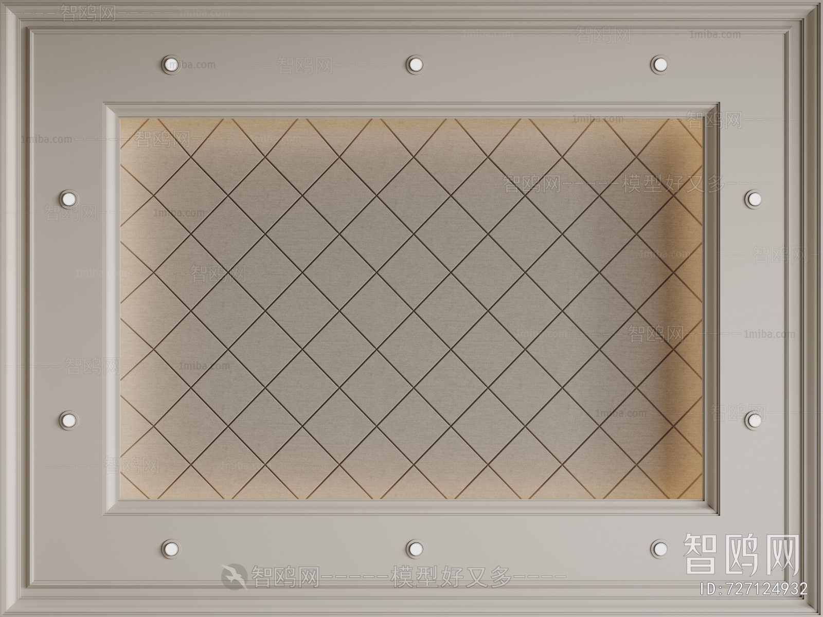 French Style Plaster Carved Top Plate