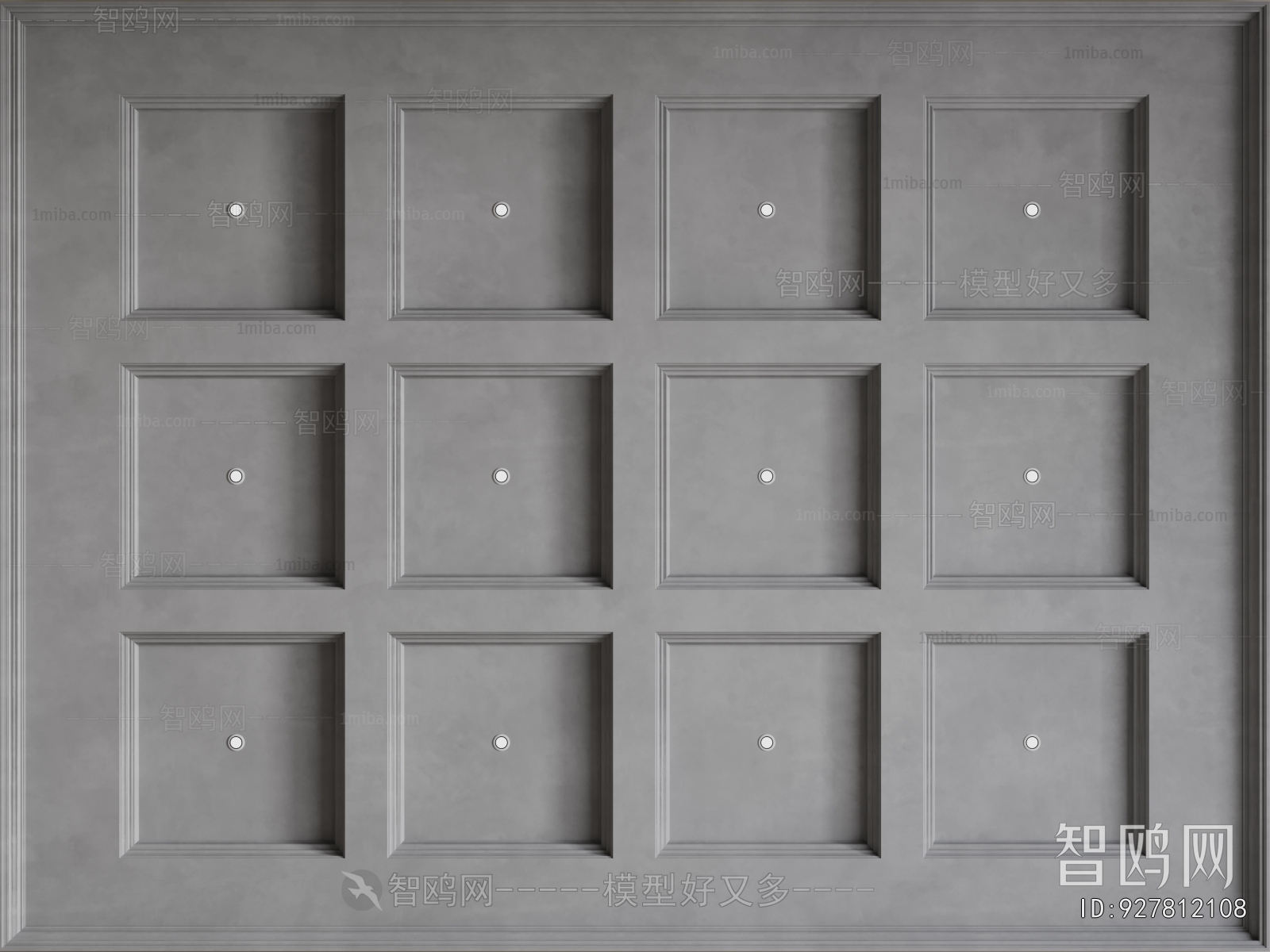 French Style Plaster Carved Top Plate