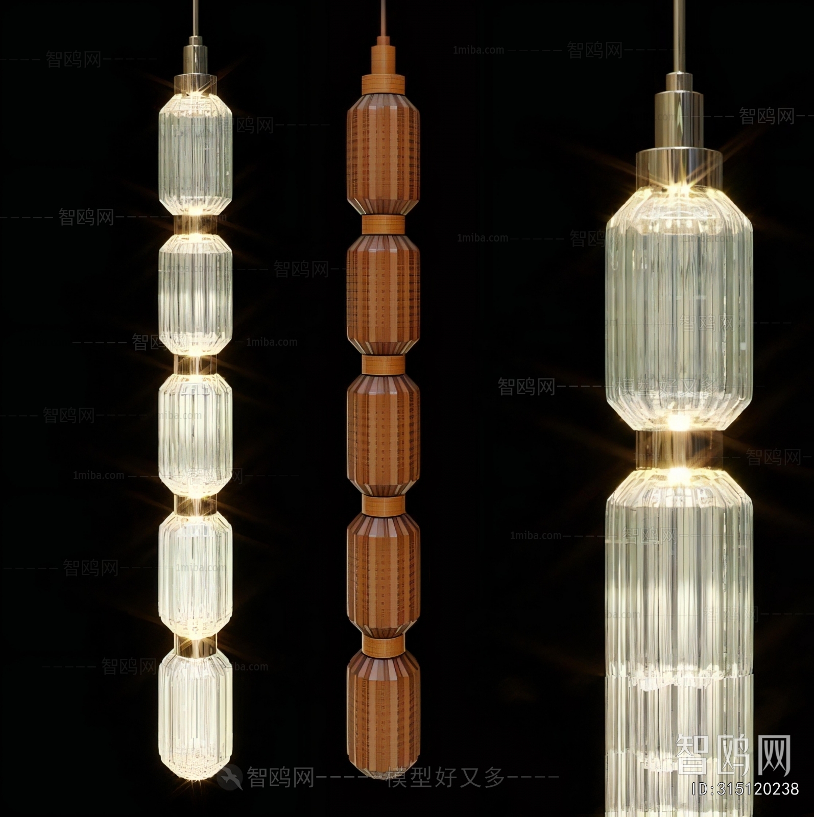 Modern Long Chandelier