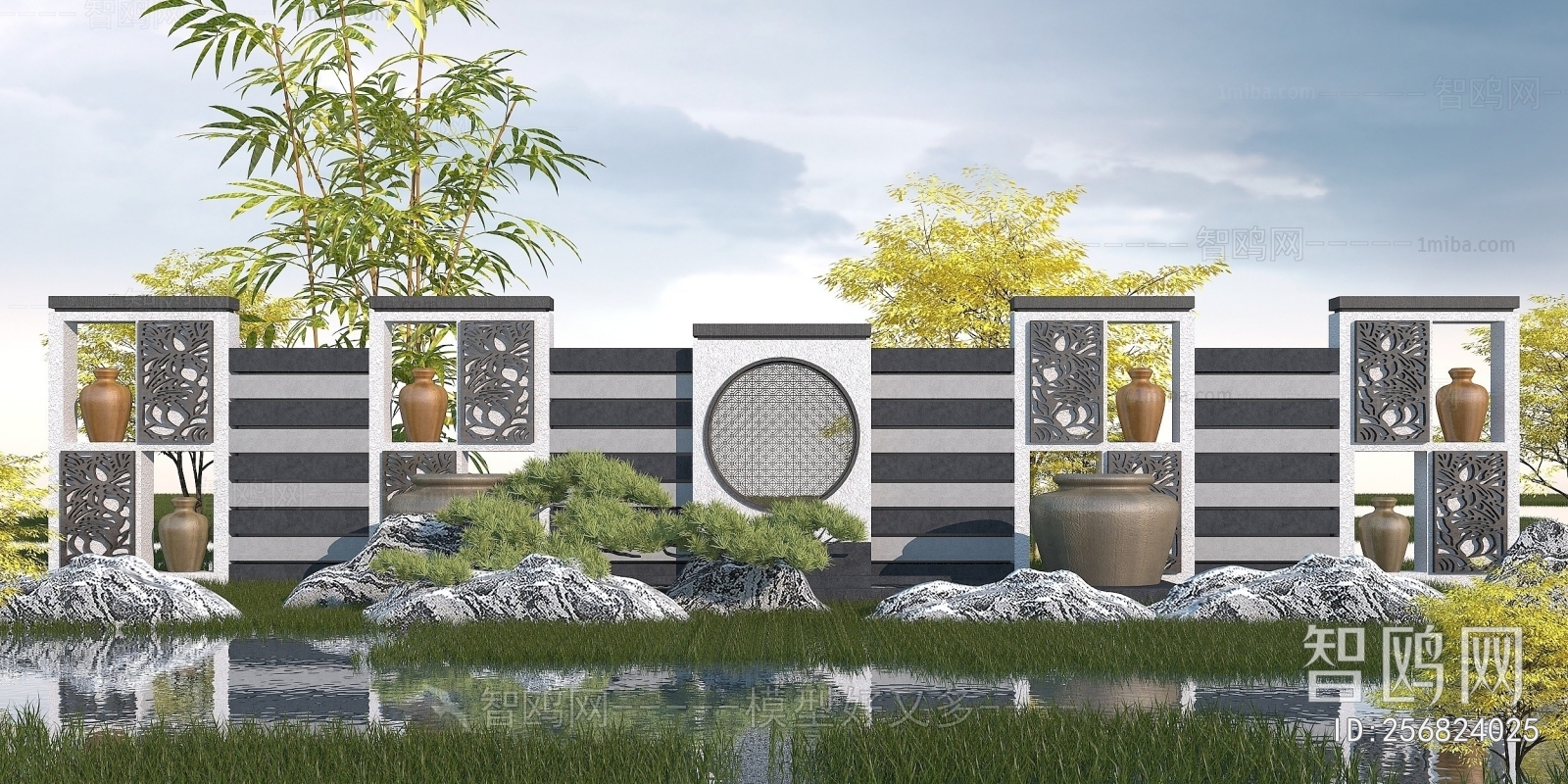 New Chinese Style Landscape Wall