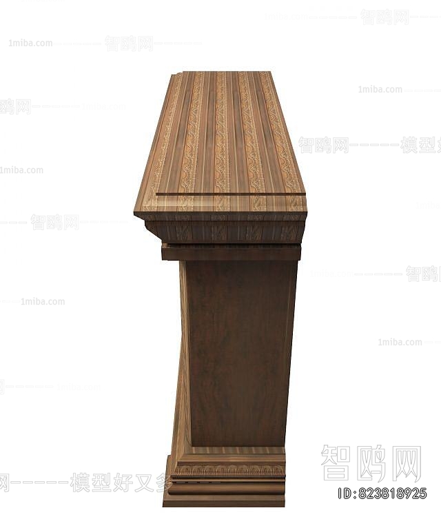 Simple European Style Fireplace