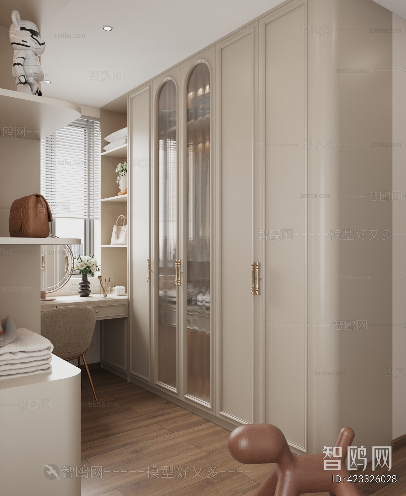 French Style Clothes Storage Area