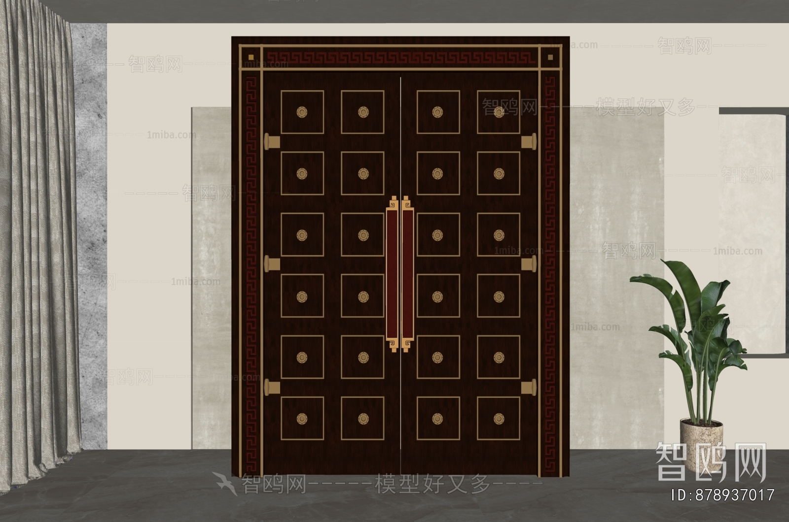 Chinese Style Double Door