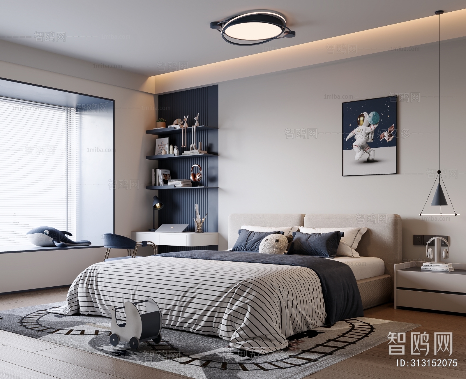 Modern Boy's Room And Son's Room