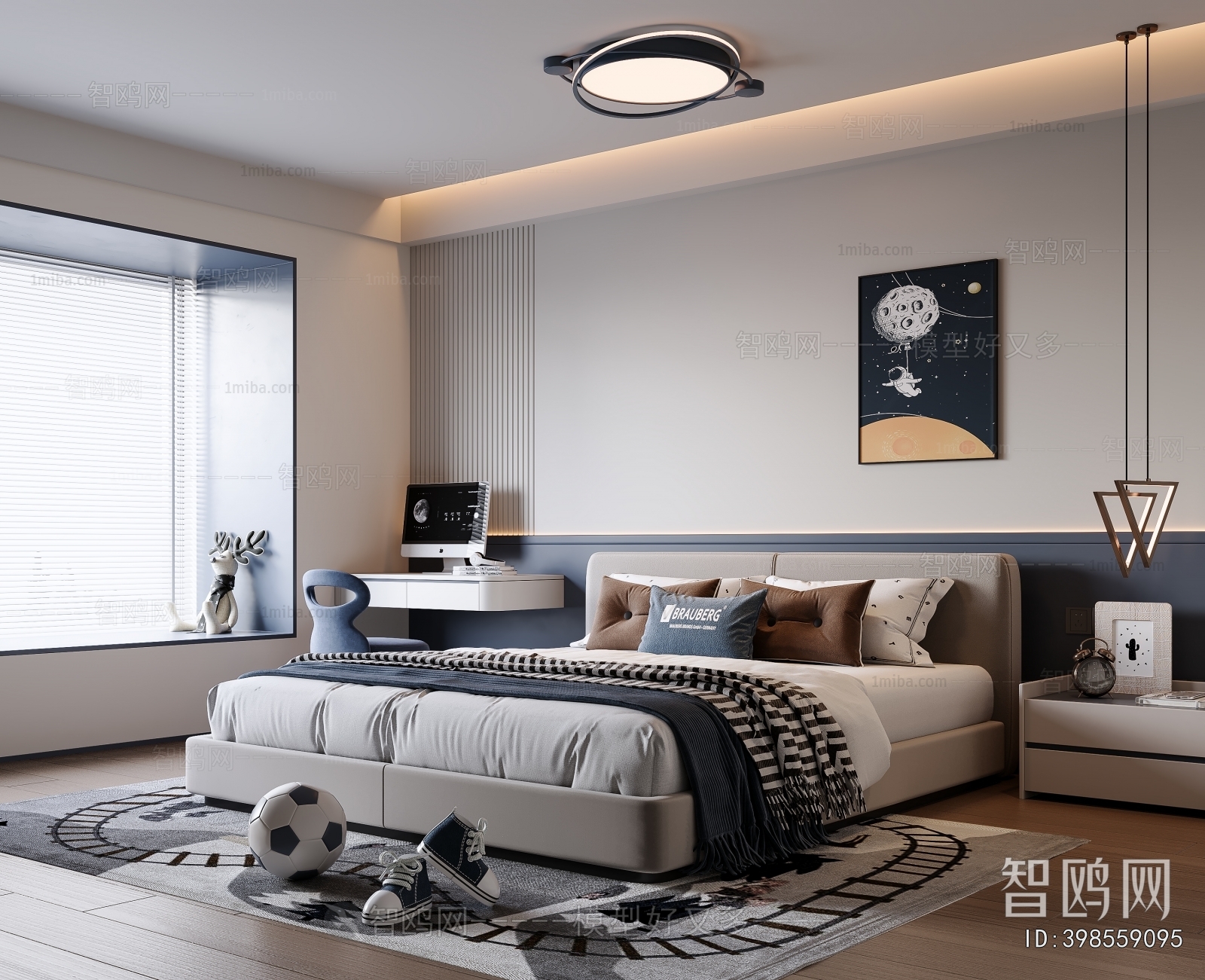 Modern Boy's Room And Son's Room