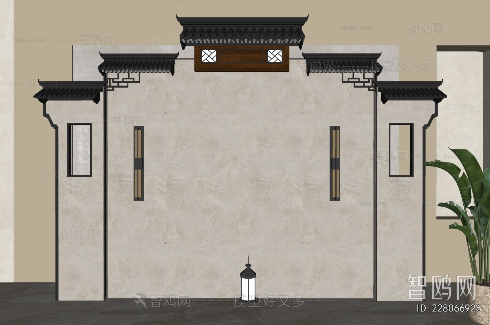 New Chinese Style Landscape Wall