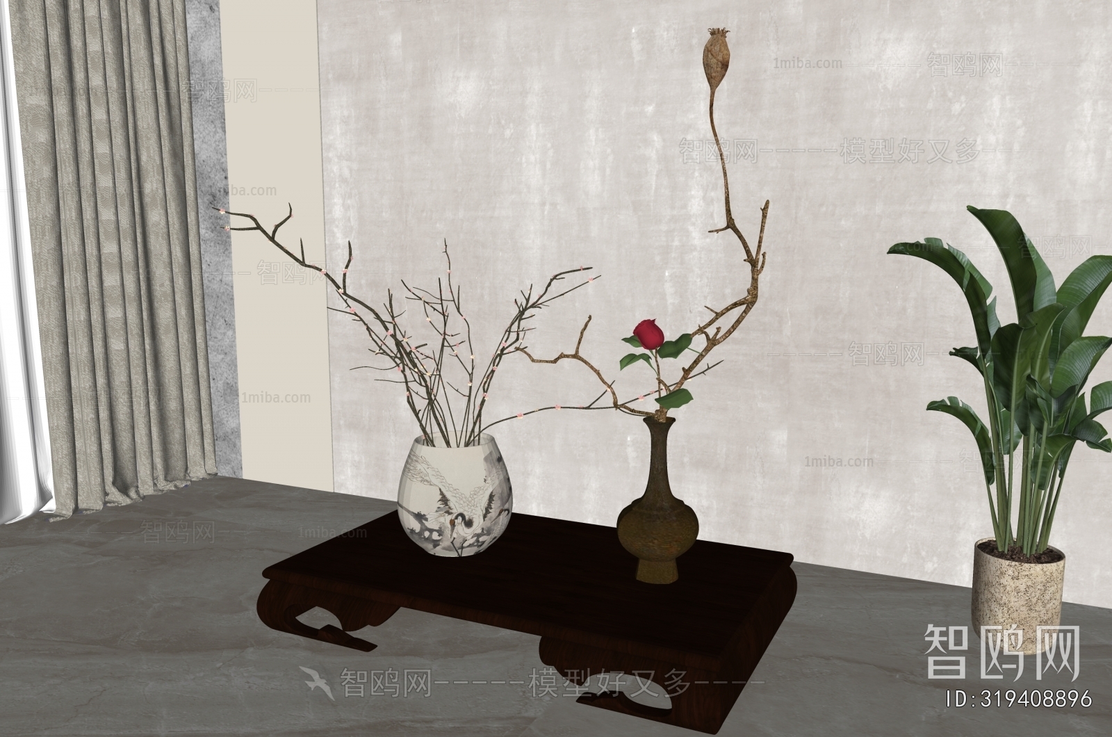 New Chinese Style Flower Arrangement