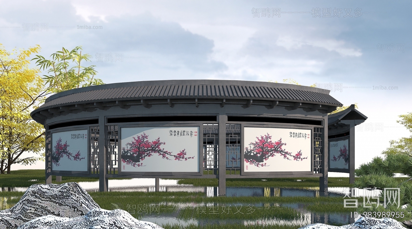 New Chinese Style Gallery Frame