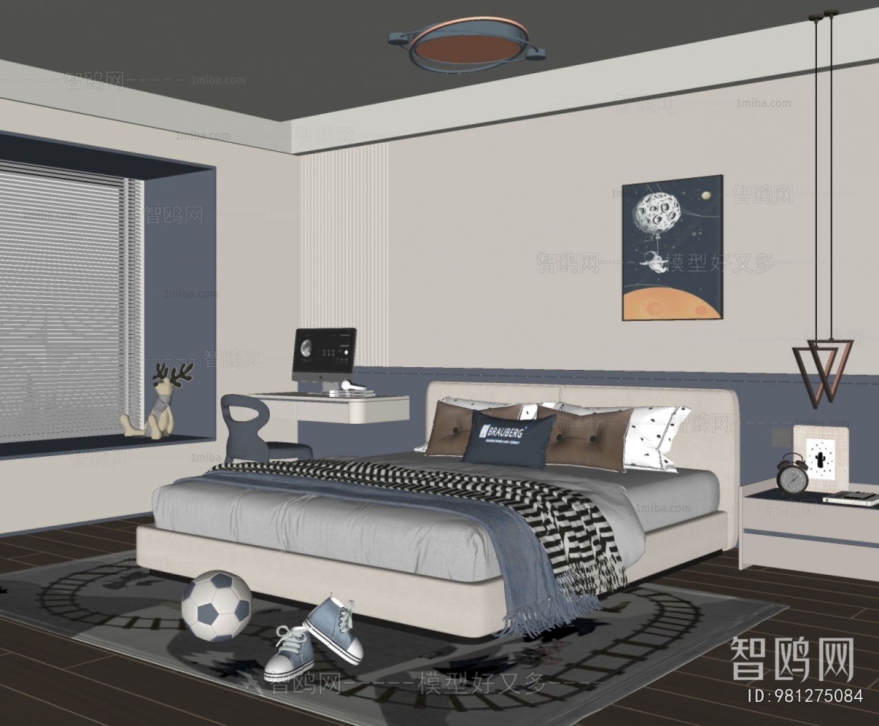 Modern Boy's Room And Son's Room
