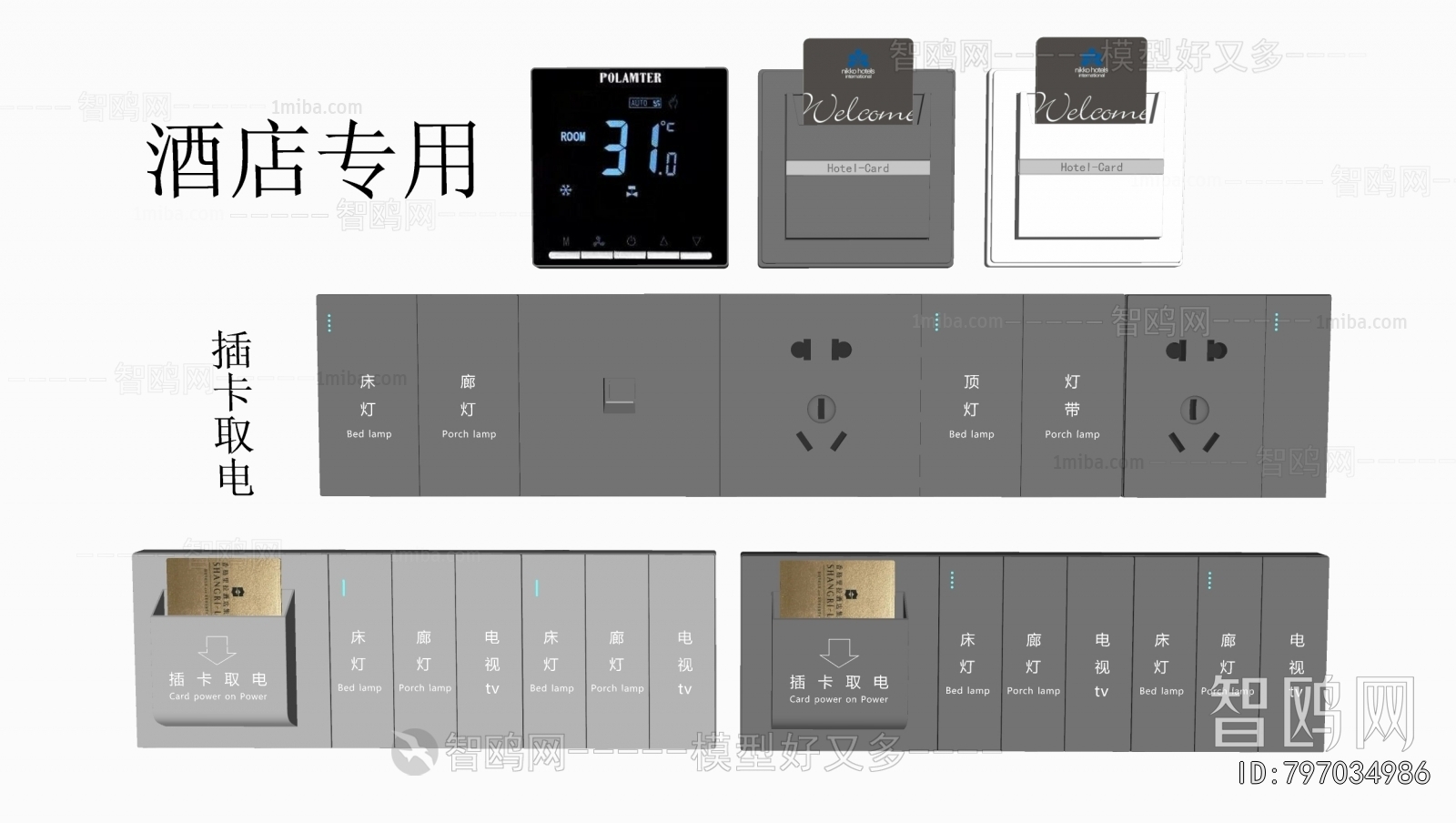 Modern Switch Socket Panel