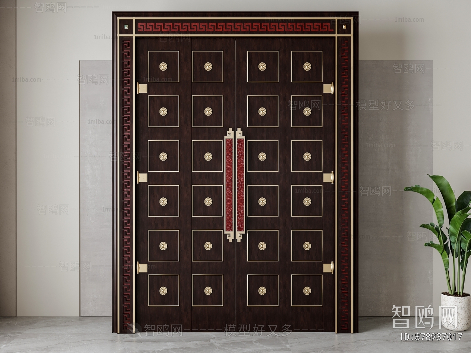 Chinese Style Double Door
