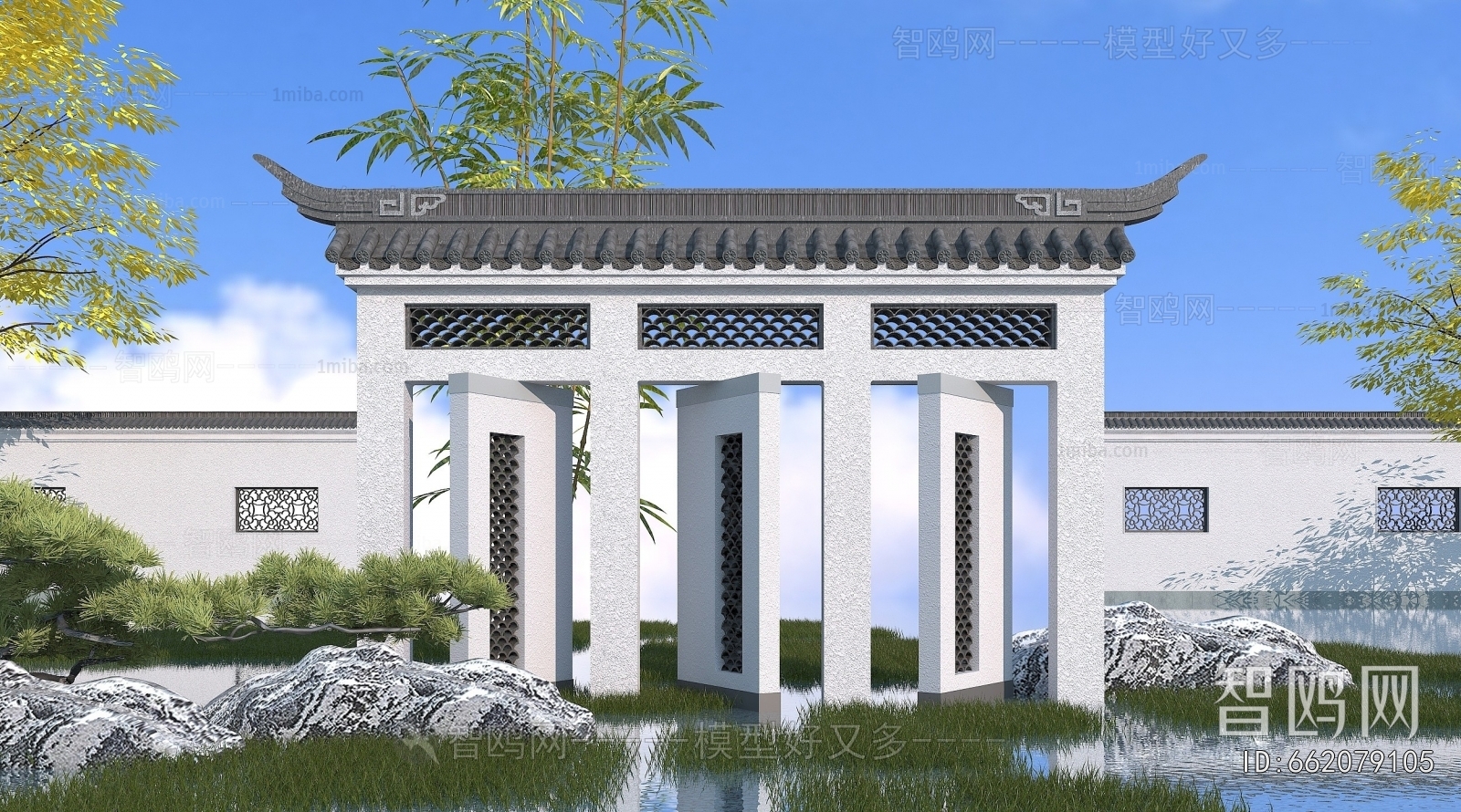 Chinese Style Landscape Wall