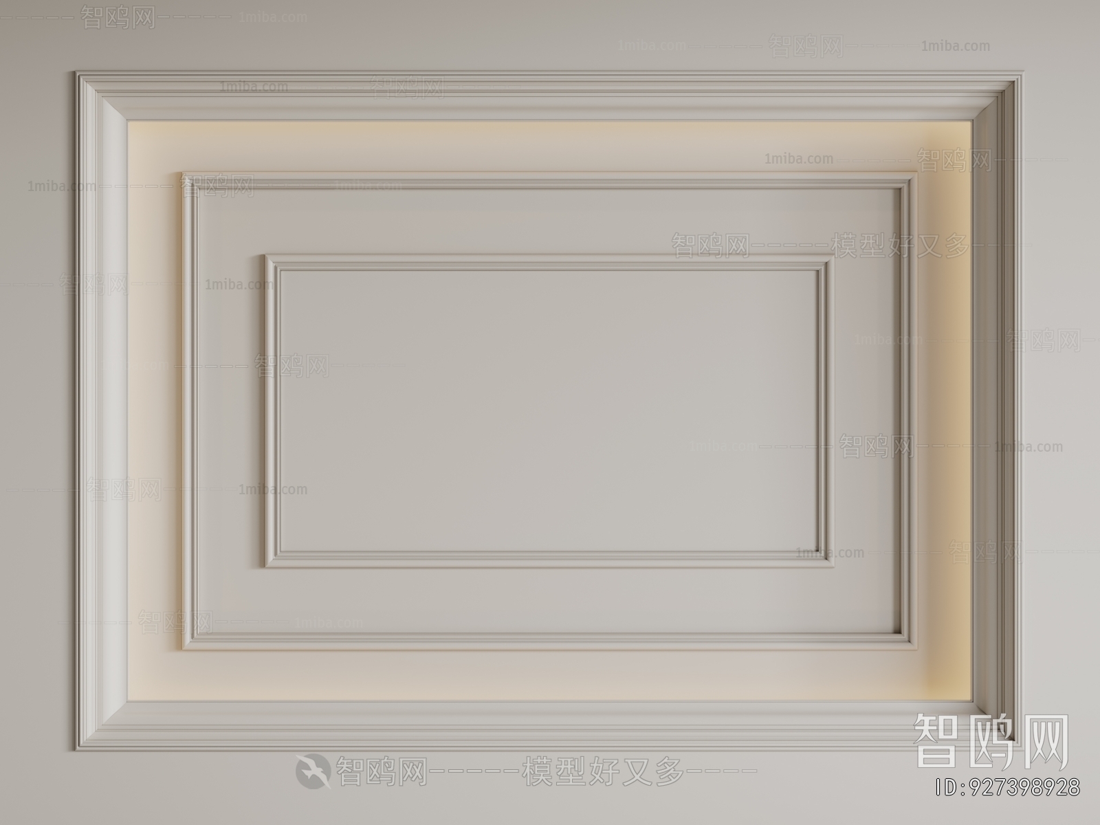 French Style Plaster Carved Top Plate