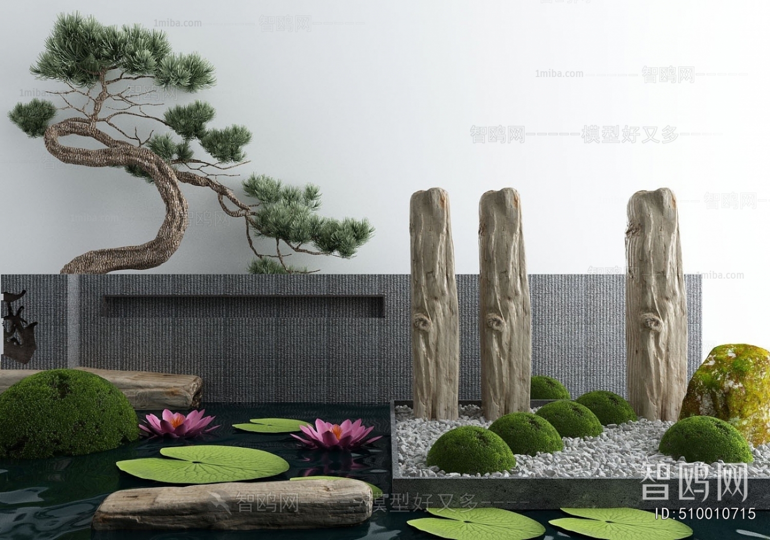 New Chinese Style Rockery Waterscape