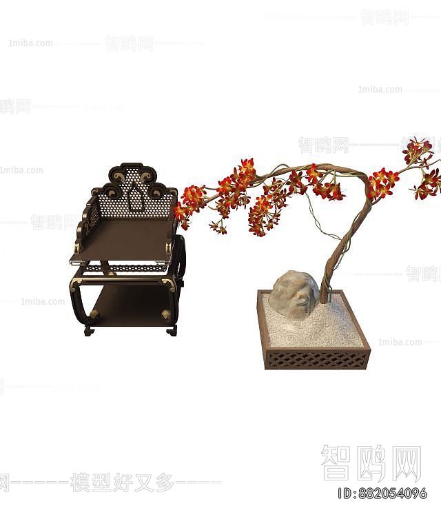 New Chinese Style Lounge Chair