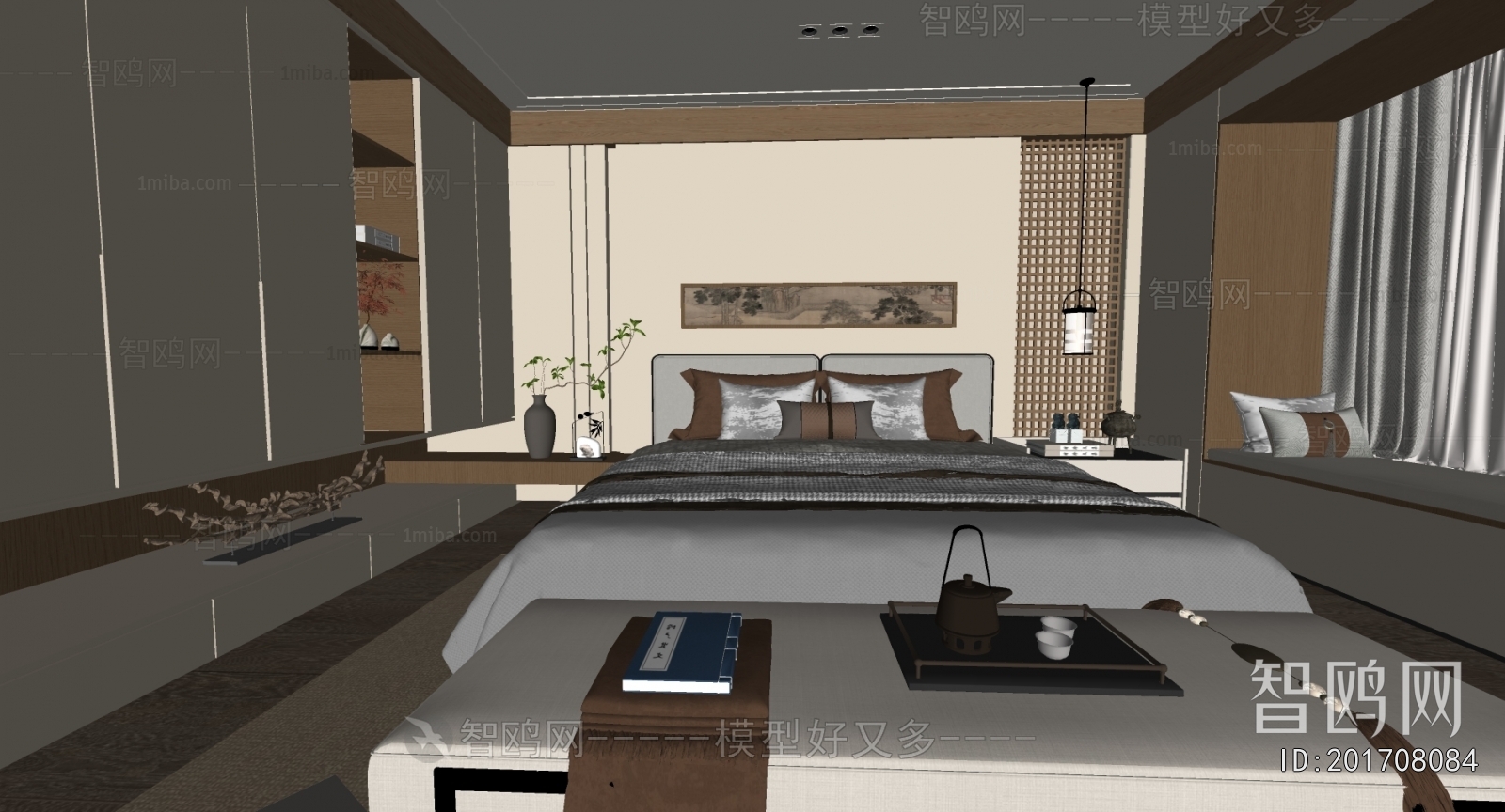 New Chinese Style Bedroom