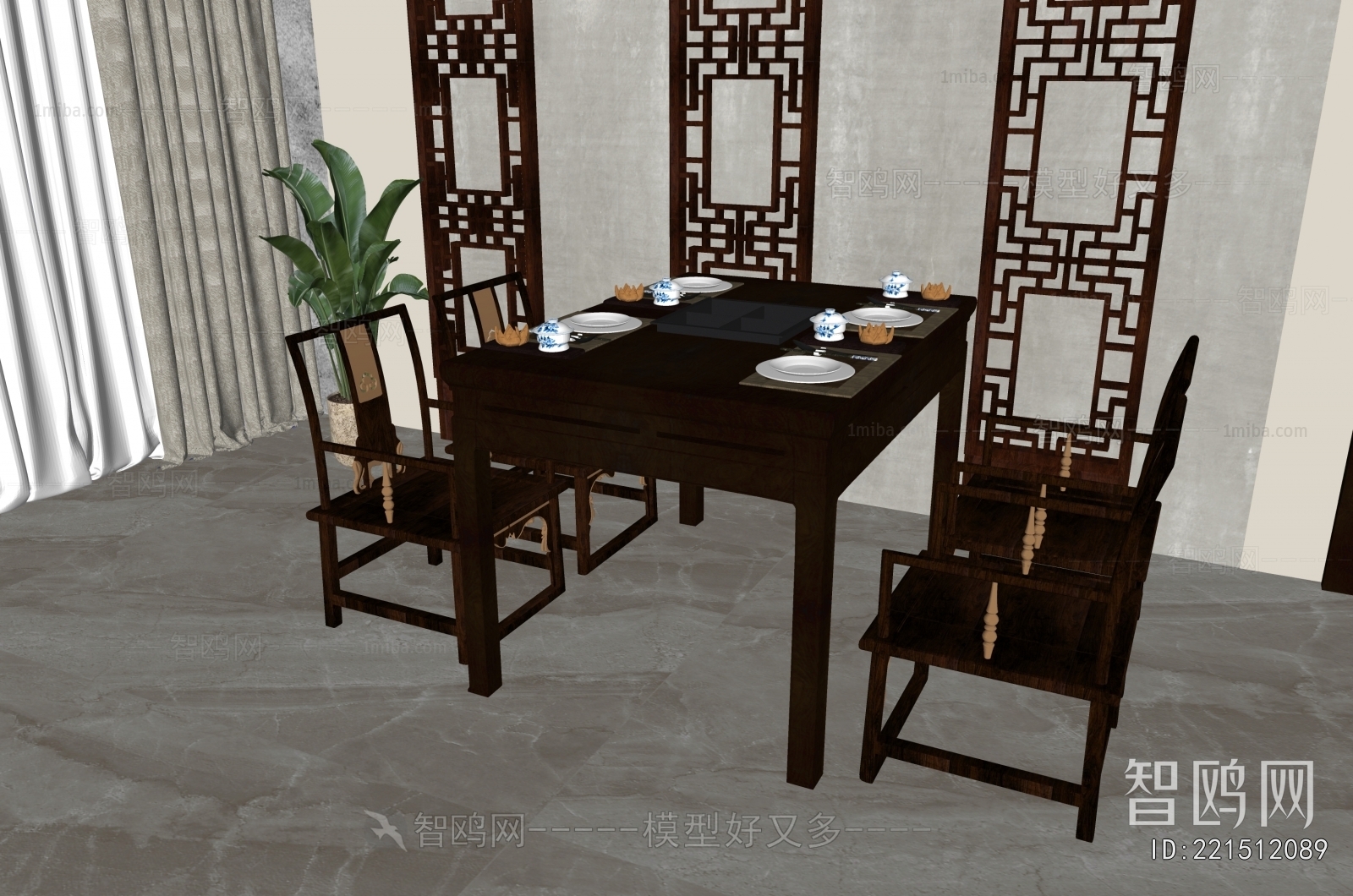 New Chinese Style Dining Table And Chairs