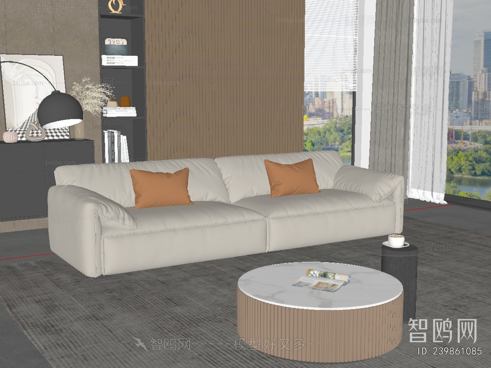 Modern Multi Person Sofa